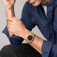 Fossil Machine Big Tic Gold Tone Watch FS6157 Watches Fossil 
