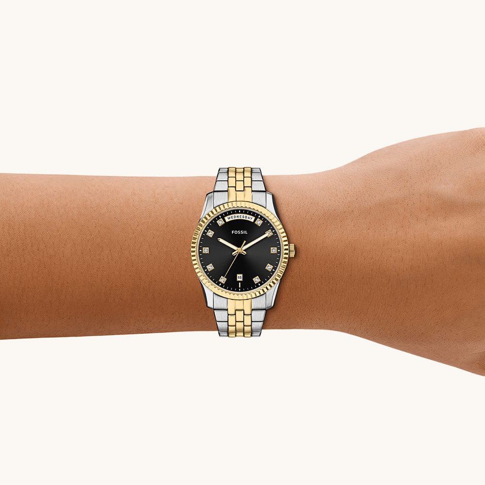Fossil Scarlette Two-Tone Watch ES5458 Watches Fossil 