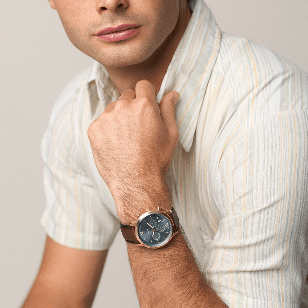 Fossil Neutra Brown Leather Watch FS6162 Watches Fossil 