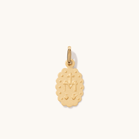 18mm Oval Madonna Pendant in 9kt Yellow Gold Pendants Bevilles 
