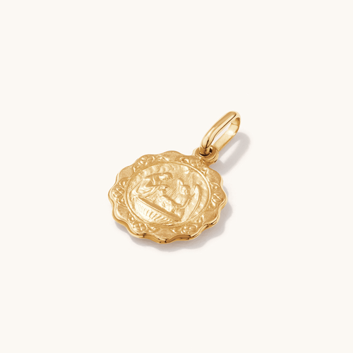 19mm Baptism Pendant in 9kt Yellow Gold Pendants Bevilles 