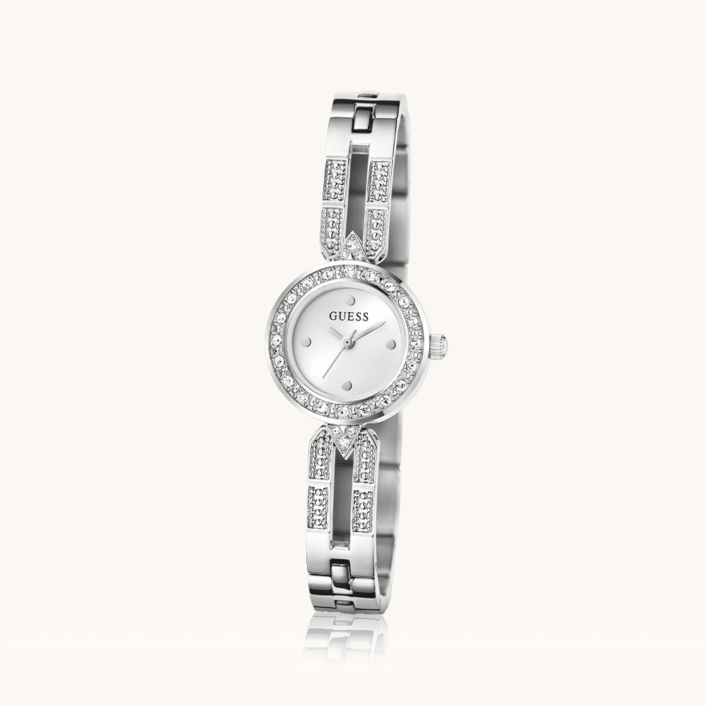 Guess Cassidy Crystal Set Silver Tone Watch GW1016L1 Watches Guess 