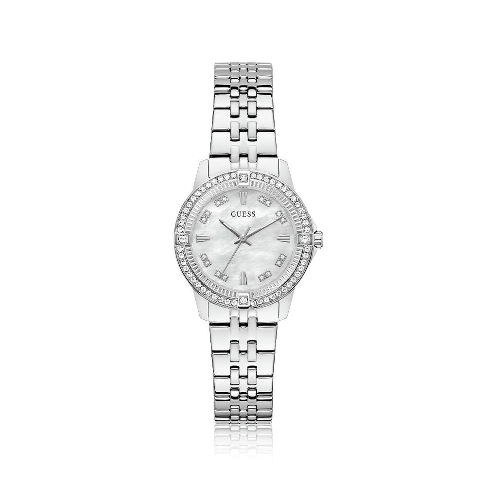 Guess Collette Crystal Set Silver Tone Watch GW1027L1 Watches Guess 