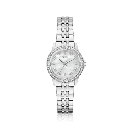 Guess Collette Crystal Set Silver Tone Watch GW1027L1 Watches Guess 