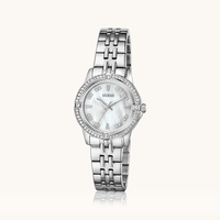 Guess Collette Crystal Set Silver Tone Watch GW1027L1 Watches Guess 