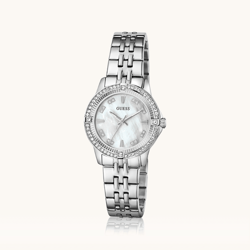Guess Collette Crystal Set Silver Tone Watch GW1027L1 Watches Guess 