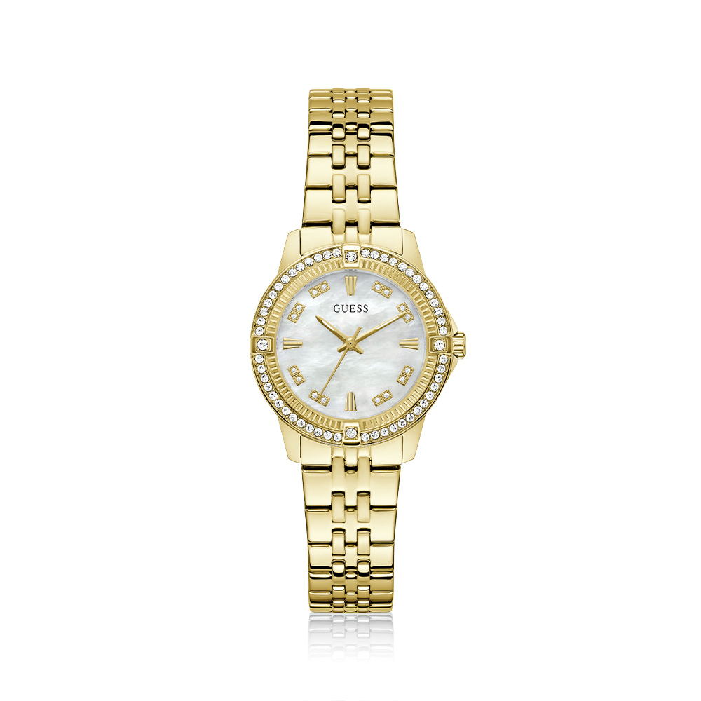 Guess Collette Crystal Set Gold Tone Watch GW1027L2 Watches Guess 
