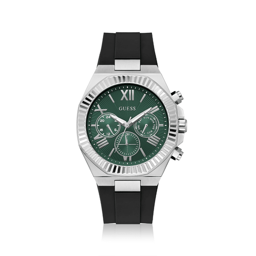 Guess Equity Multifunction Black Silicone Watch GW1011G1 Watches Guess 