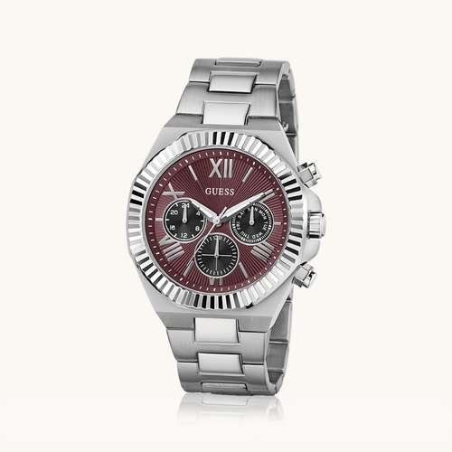 Guess Equity Multifunction Silver Tone Watch W0703G7 Watches Guess 