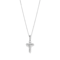 50cm Crucifix Necklace in Stainless Steel Pendants Bevilles 