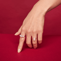 3.00ct Radiant Solitaire Laboratory-Grown Diamond Ring in 9kt Yellow Gold Rings Bevilles 