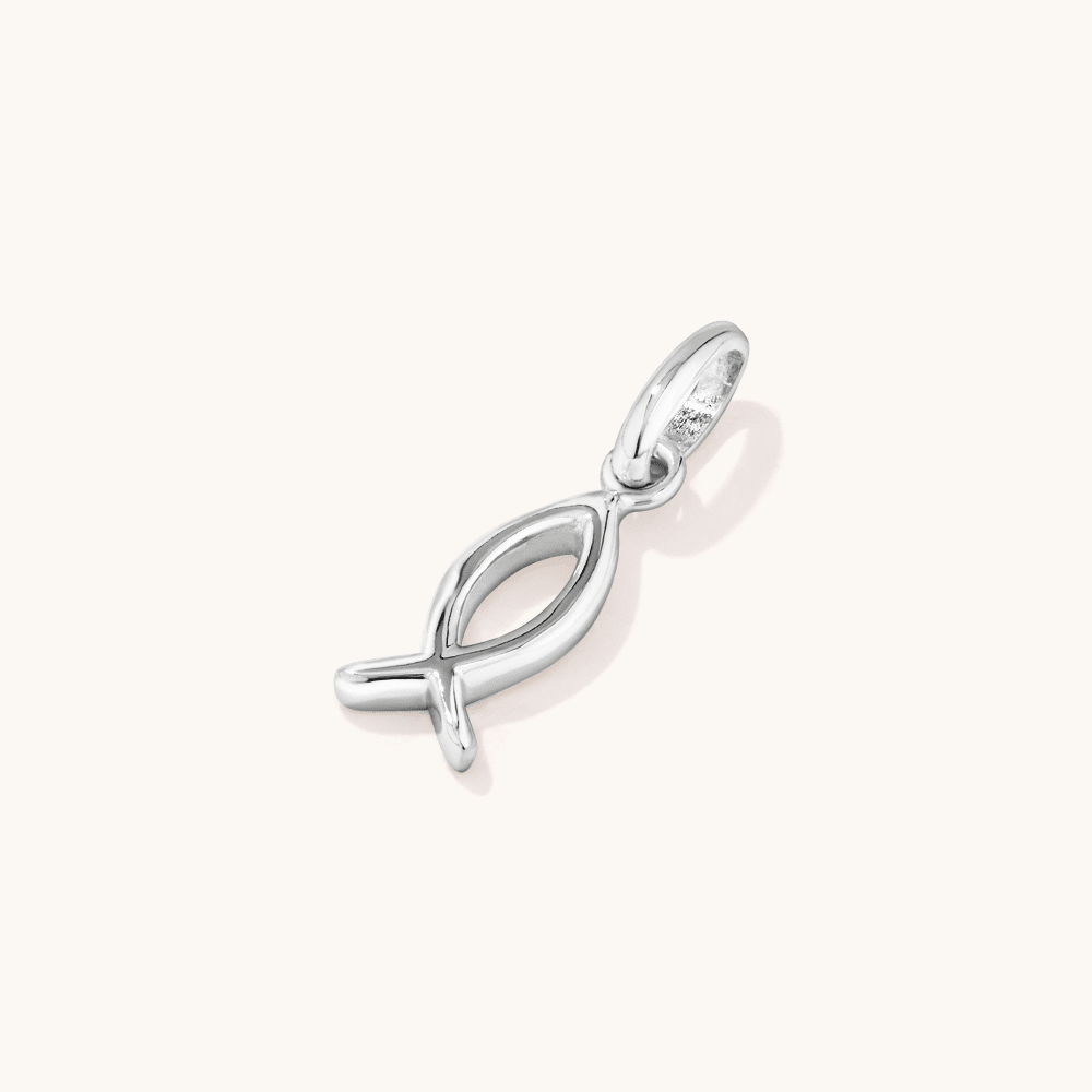 Ichthys Fish Pendant in Sterling Silver Pendants Bevilles 
