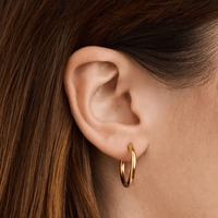 20mm Huggies in PVD Stainless Steel Earrings Bevilles 