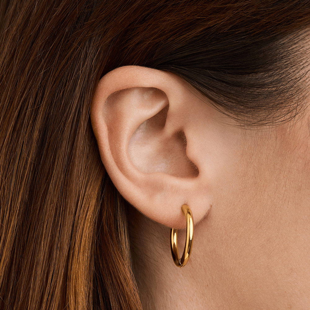 20mm Huggies in PVD Stainless Steel Earrings Bevilles 