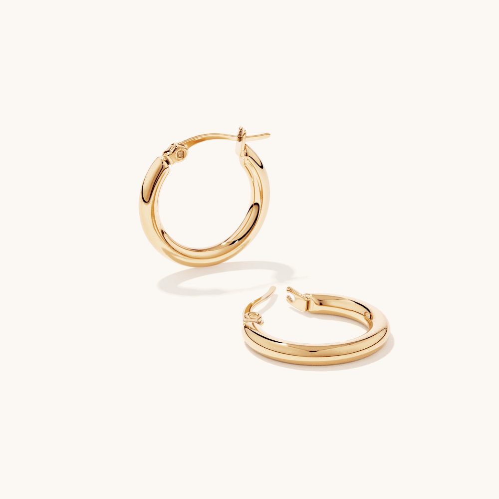 20mm Hoops in Waterproof PVD Stainless Steel Earrings Bevilles 