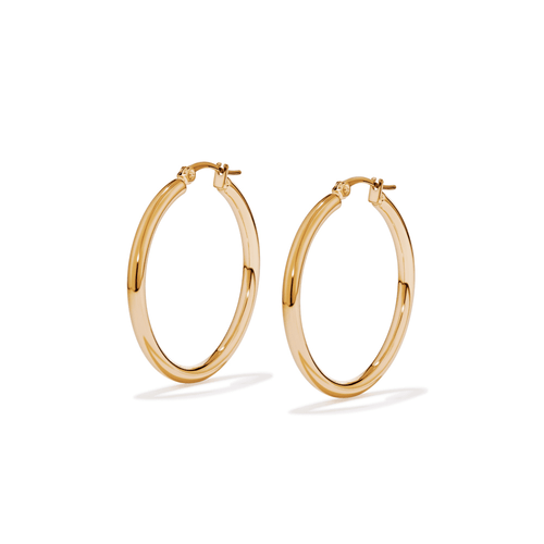 35mm Hoops in Waterproof PVD Stainless Steel Earrings Bevilles 