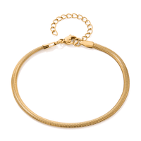 23cm Snake Bracelet in PVD Stainless Steel Bracelets Bevilles 