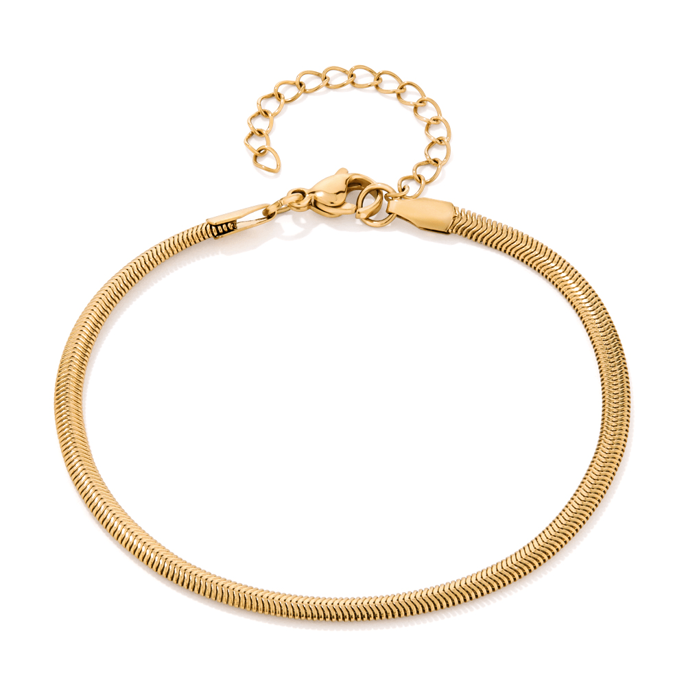 23cm Snake Bracelet in PVD Stainless Steel Bracelets Bevilles 