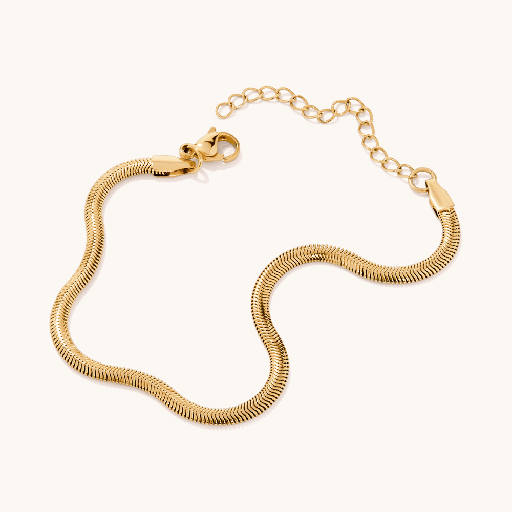 23cm Snake Bracelet in PVD Stainless Steel Bracelets Bevilles 