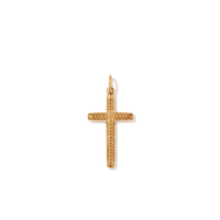 Etched Cross Pendant in 9kt Bonded Gold Silver Filled Pendants Bevilles 
