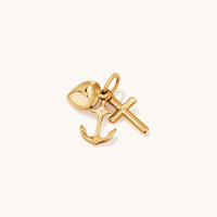 Faith Pendant in 9kt Bonded Gold Silver Filled Pendants Bevilles 