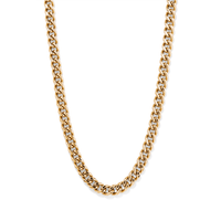 56cm Curb Chain in PVD Coated Stainless Steel Necklaces Bevilles 