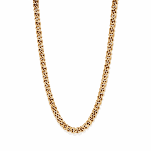 56cm Curb Chain in PVD Coated Stainless Steel Necklaces Bevilles 
