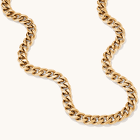 56cm Curb Chain in PVD Coated Stainless Steel Necklaces Bevilles 