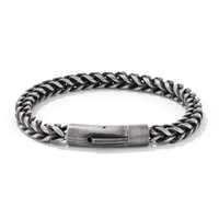 55cm Wheat Chain in Antique Finish Stainless Steel Necklaces Bevilles 