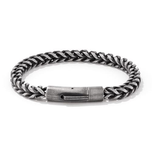 55cm Wheat Chain in Antique Finish Stainless Steel Necklaces Bevilles 