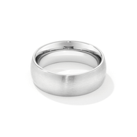 8mm Rounded Edge Ring in Stainless Steel Rings Bevilles 