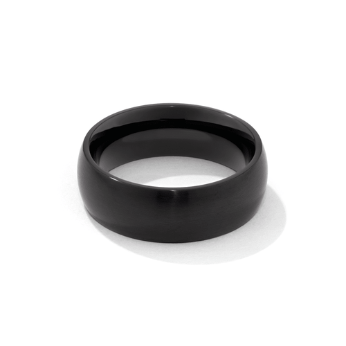8mm Rounded Edge Ring in Stainless Steel Rings Bevilles 