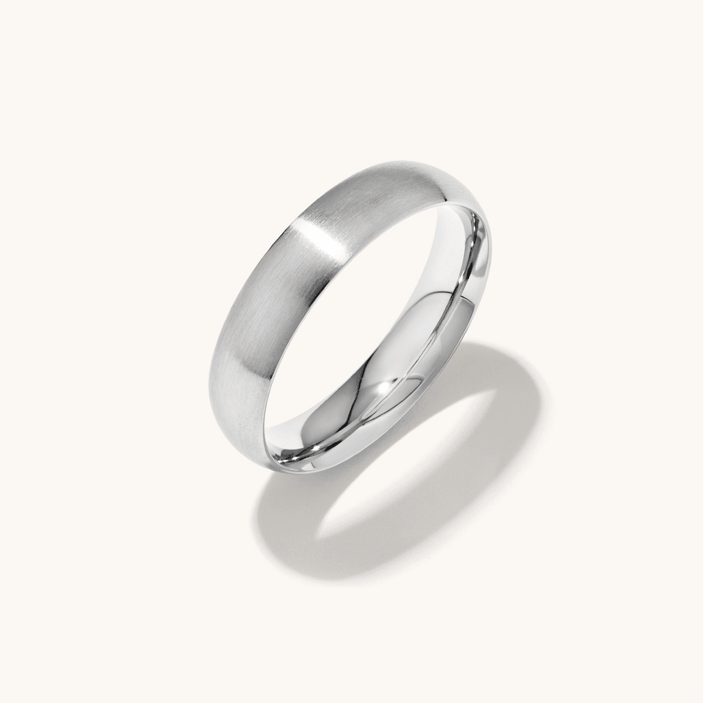 5mm Rounded Edge Ring in Stainless Steel Rings Bevilles 
