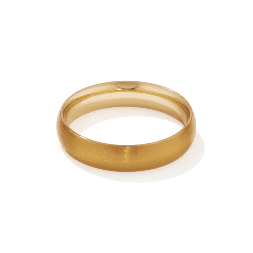 5mm Rounded Edge Ring in PVD Coated Stainless Steel Rings Bevilles 