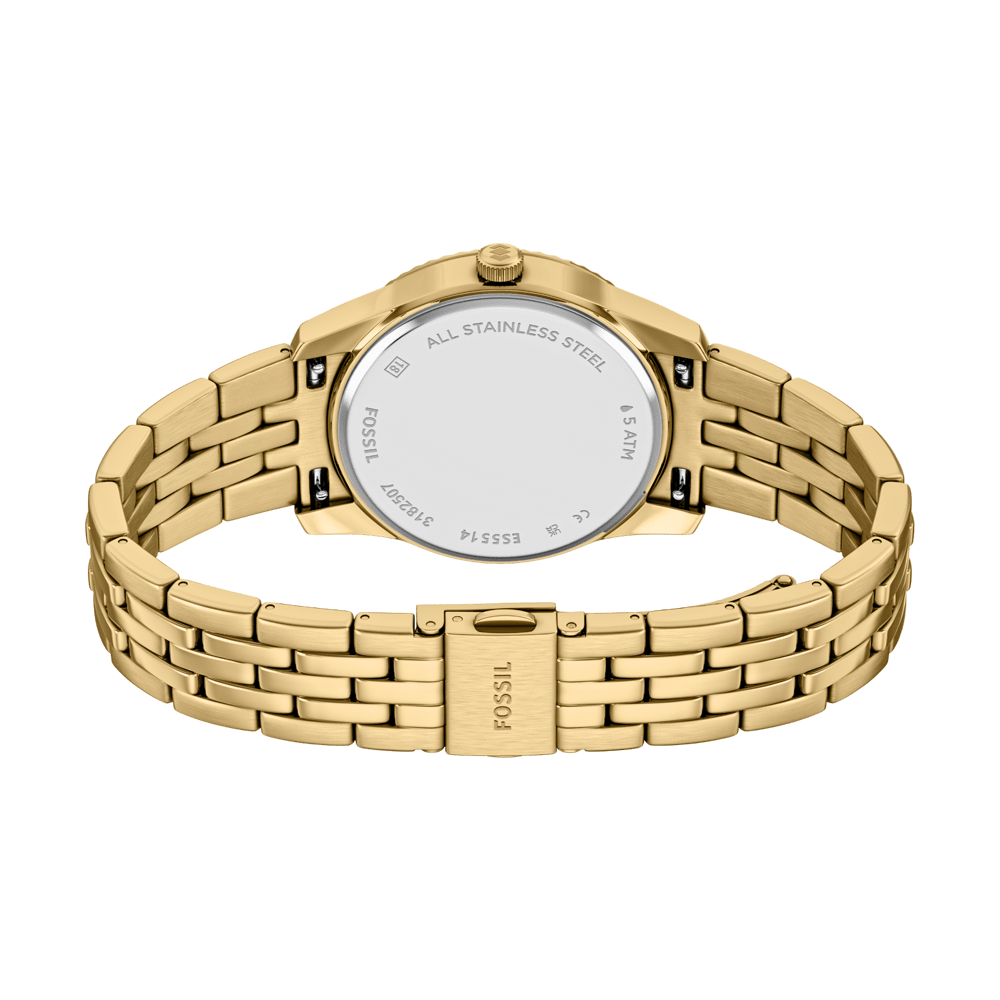 Fossil Scarlette Gold Tone Watch ES5514 Watches Fossil 