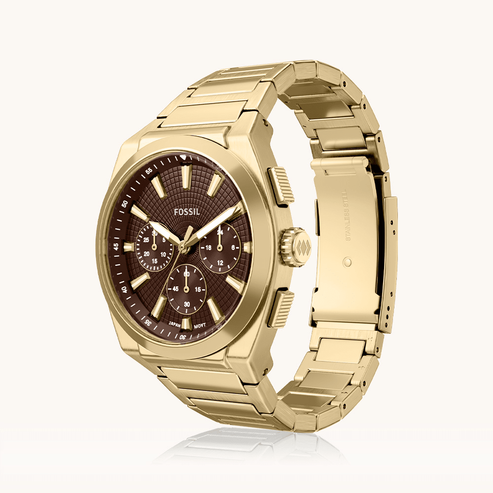 Fossil Everett Chronograph Gold Tone Watch FS6184 Watches Fossil 