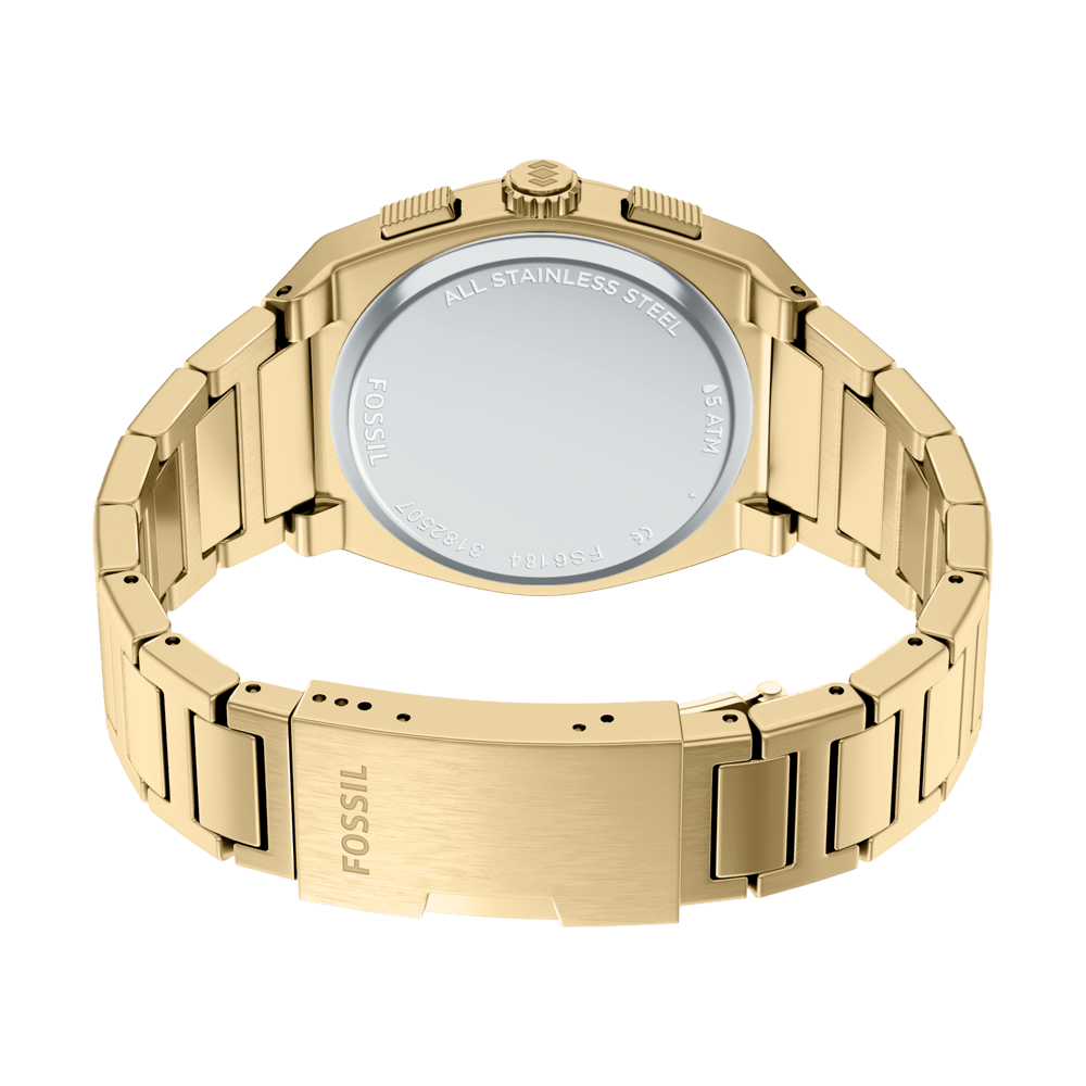 Fossil Everett Chronograph Gold Tone Watch FS6184 Watches Fossil 