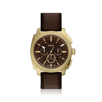 Fossil Machine Brown Leather Watch FS6188 Watches Fossil 