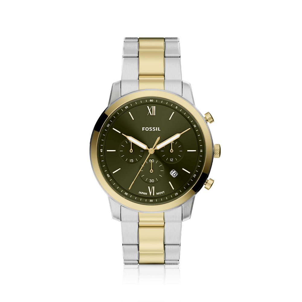 Fossil Neutra Chronograph Two-Tone Watch FS6189 Watches Fossil 