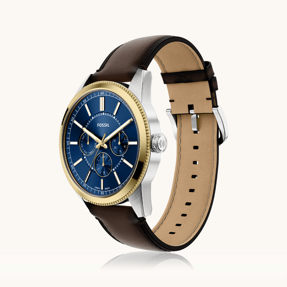 Fossil Pearson Chronograph Leather Watch FS6195 Watches Fossil 