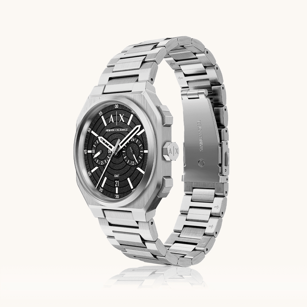 Armani Exchange Bass Silver Tone Watch AX1475 Watches Armani Exchange 