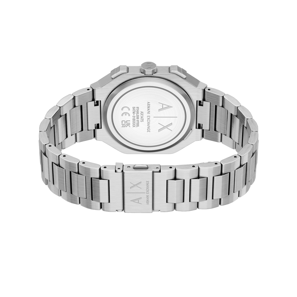 Armani Exchange Bass Silver Tone Watch AX1475 Watches Armani Exchange 