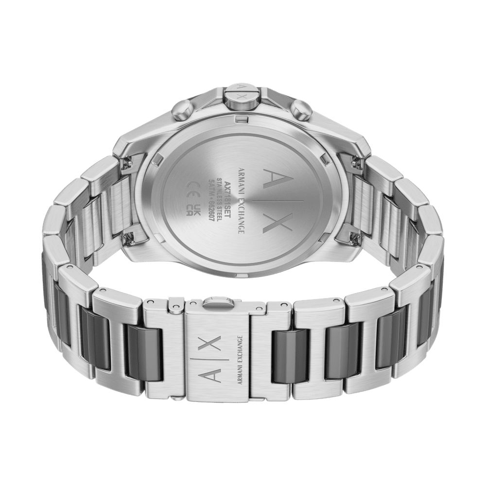 Armani Exchange Banks Two-Tone Watch Set AX7181SET Watches Armani Exchange 