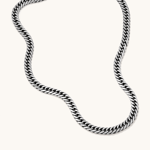 55cm Curb 9mm Chain in Stainless Steel Necklaces Bevilles 