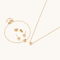 Heart Charm Set in PVD Stainless Steel Bevilles 