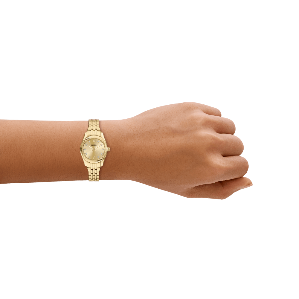 Fossil Scarlette Gold Tone Watch ES5474 Watches Fossil 