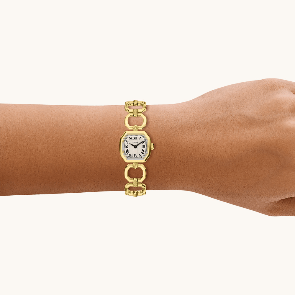 Fossil Harlow Gold Tone Watch ES5483 Watches Fossil 