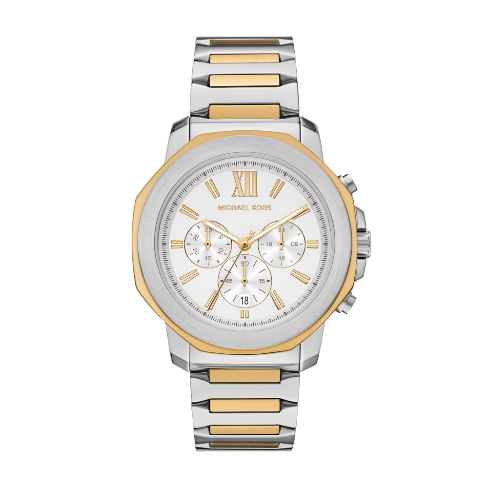 Michael Kors Prescott Chronograph Two-Tone Watch MK9260 Watches Michael Kors 