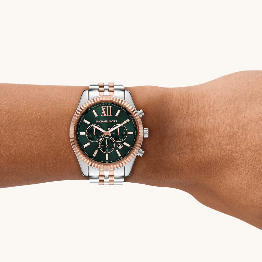 Michael Kors Lexington Chronograph Two-Tone Watch MK9265 Watches Michael Kors 