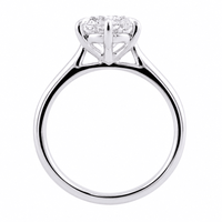 1.70ct Laboratory-Grown Diamond Solitaire Ring in Sterling Silver and Rhodium Rings Bevilles 